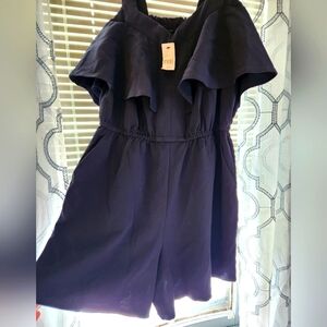 Lane Bryant Navy blue romper